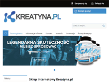 Tablet Screenshot of kreatyna.pl